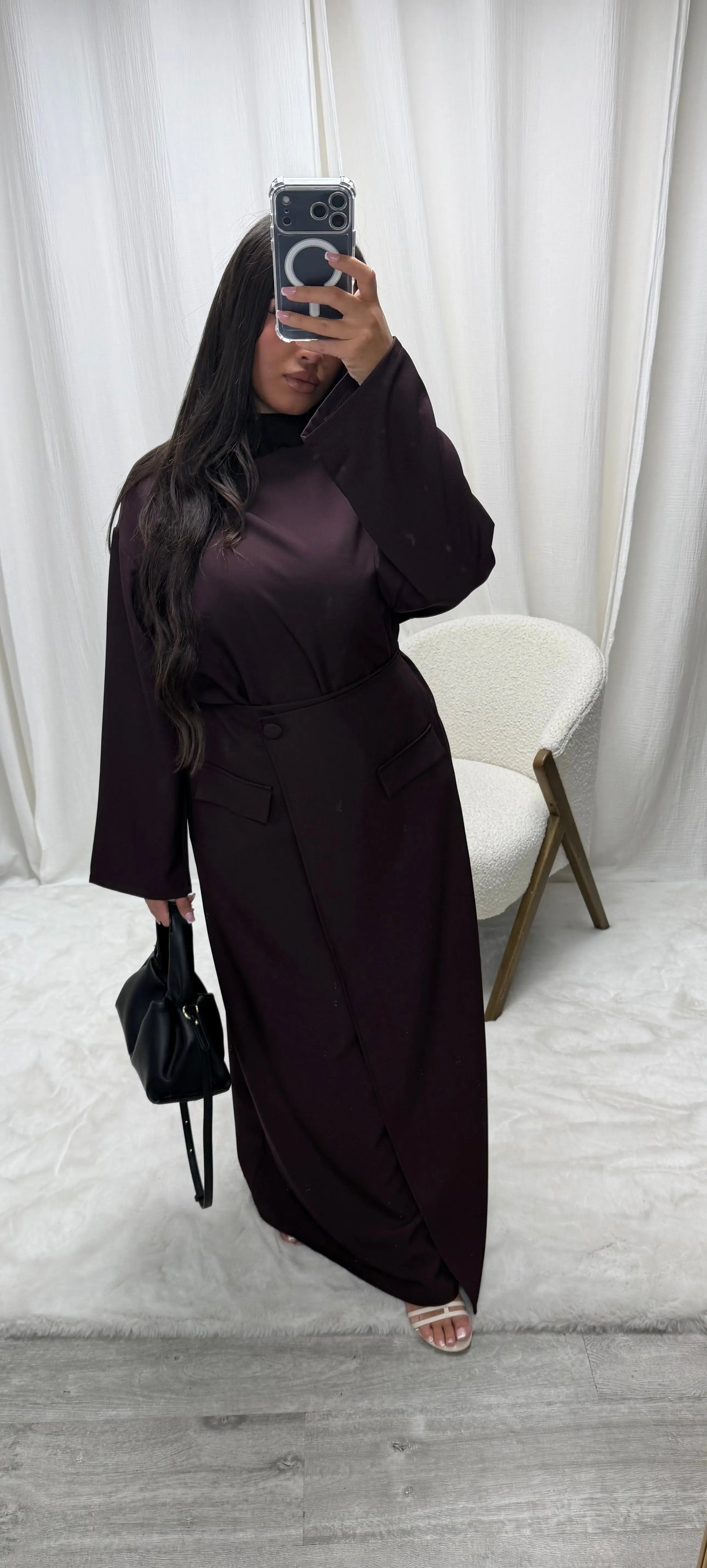 Ensemble Tunique Jupe – Coupe Blazer Élégante Miss Chadou