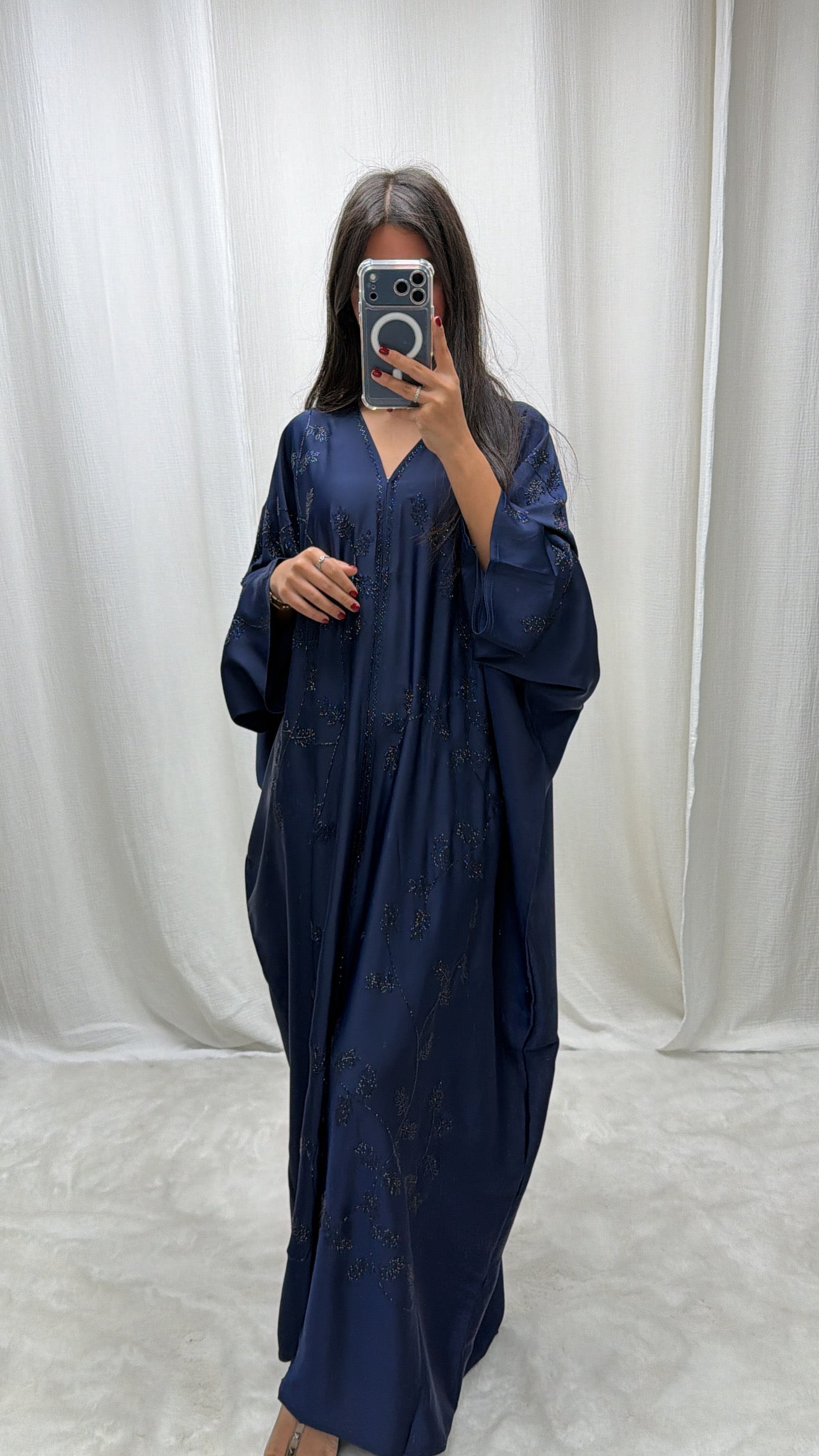 Abaya Butterfly Bleu Marine –