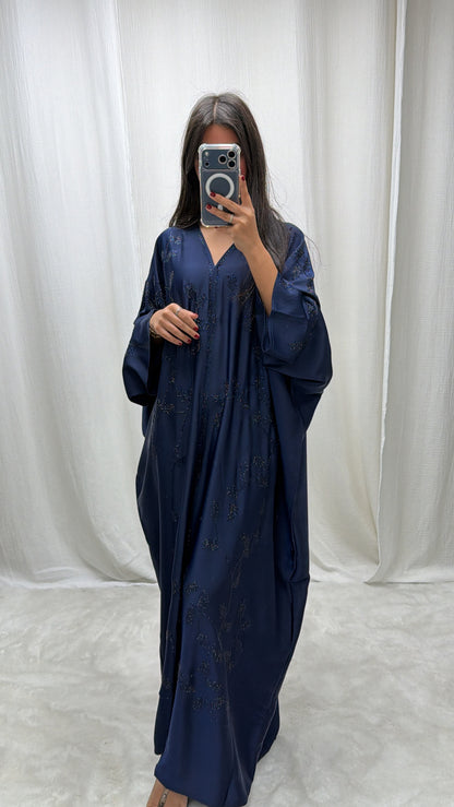 Abaya Butterfly Bleu Marine –