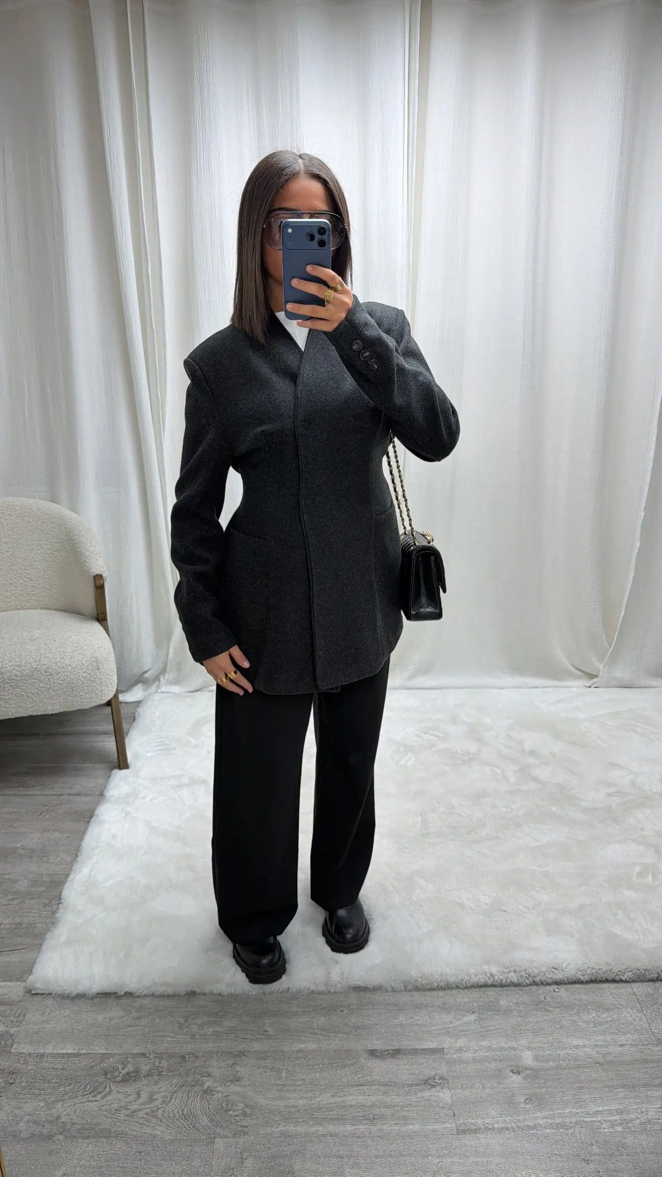 Veste Manteau Premium Ceinturée – Coupe Élégante & Boutons Invisibles MissChadou