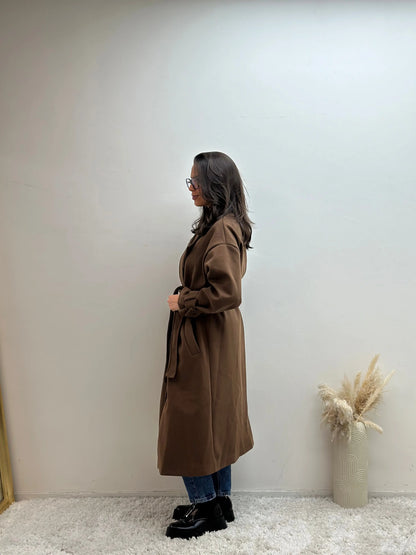 Manteau Oversize Jinna Marron