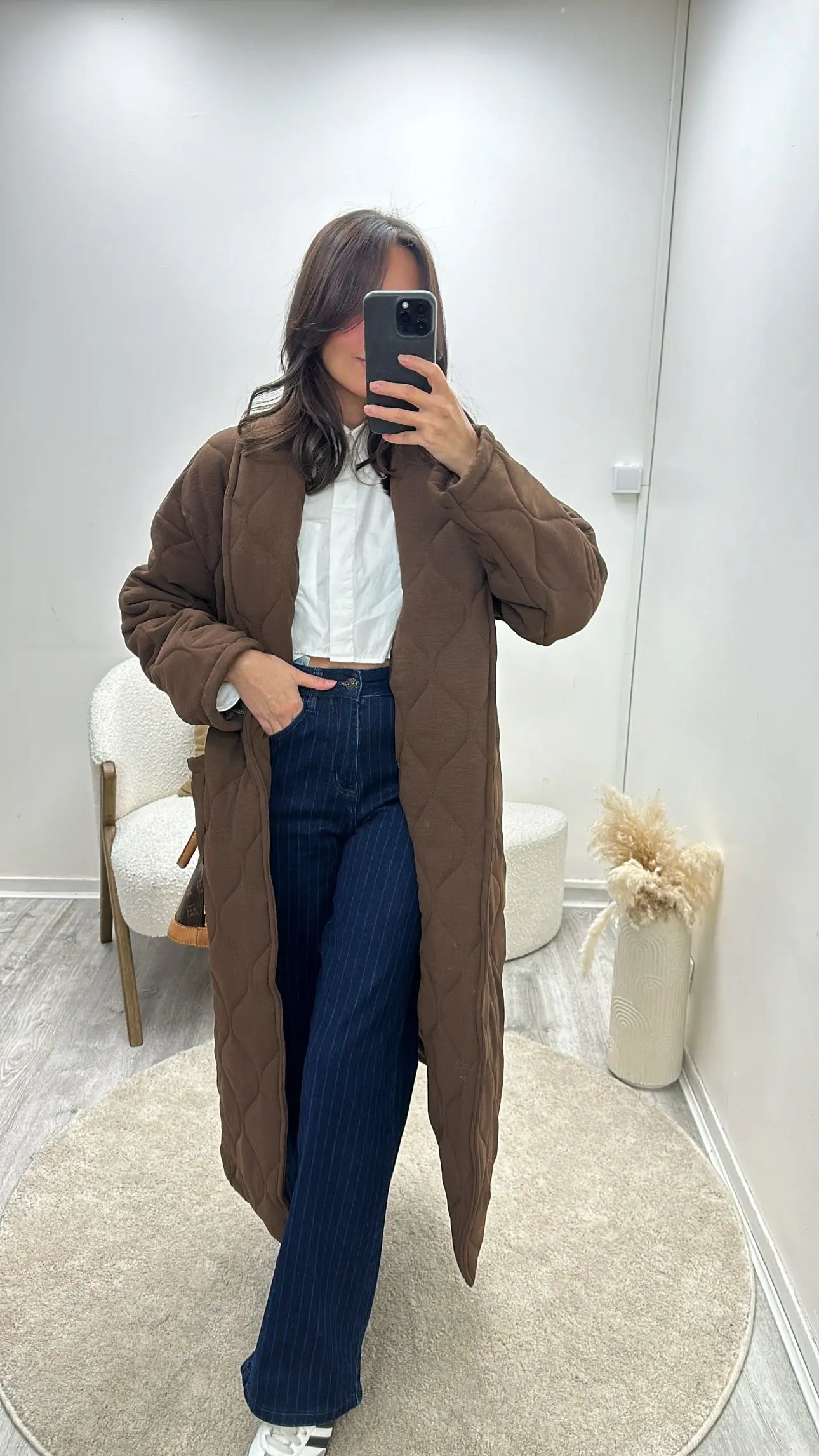 Manteau Long Oversize Matelassé Sira MissChadou