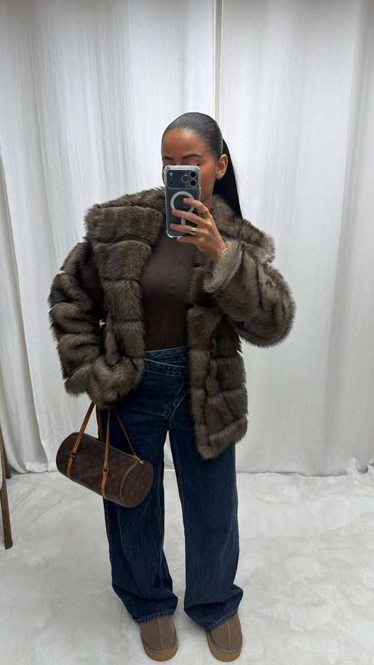 Manteau en Fausse Fourrure Vegan MissChadou