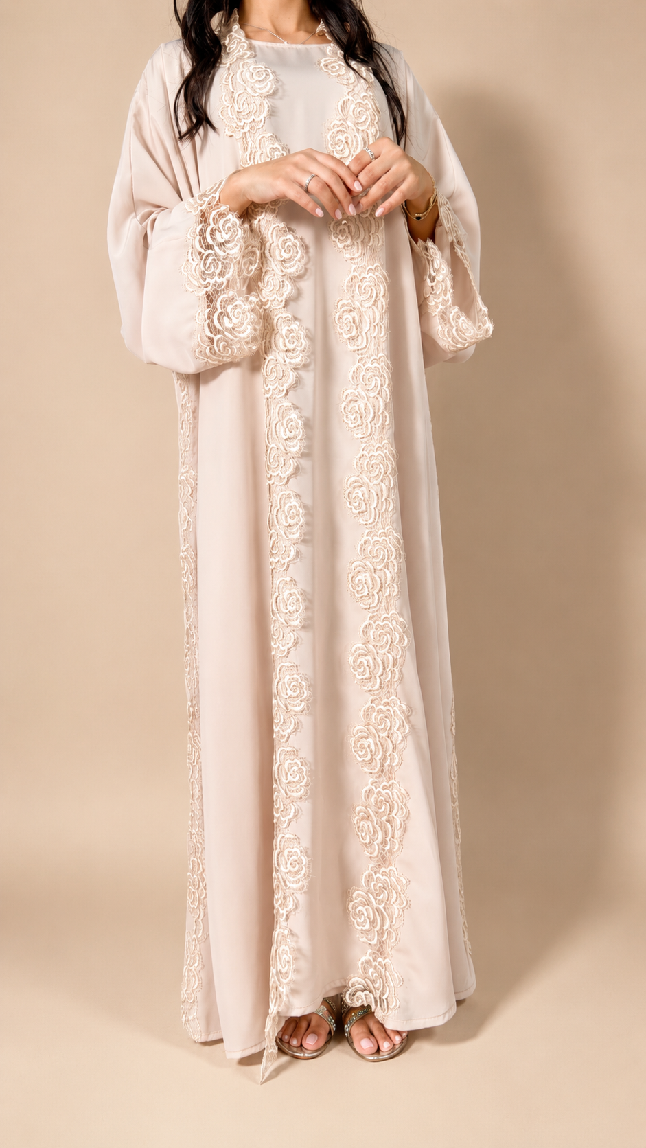Kimono Sultana Beige – Nidah Coréen Premium