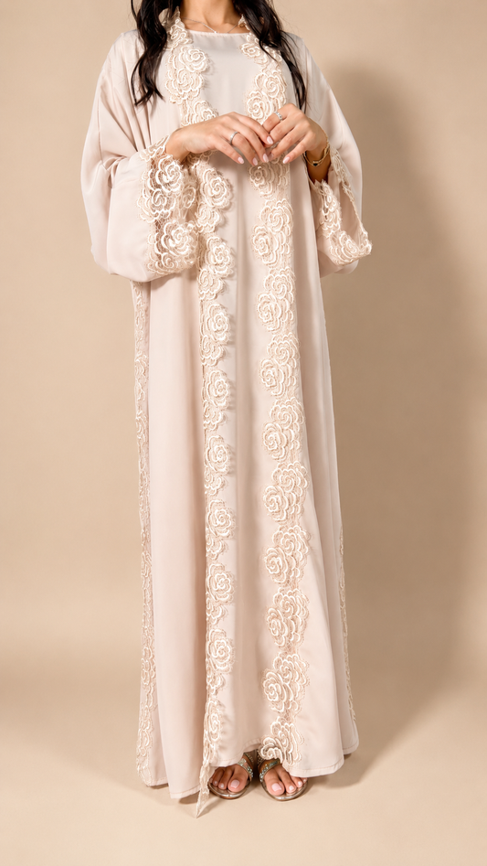 Kimono Sultana Beige – Nidah Coréen Premium