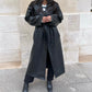 Bella Long Faux Leather Oversize Trench Coat