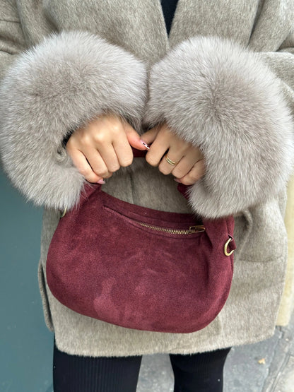 Sac en Cuir Bordeaux MissChadou