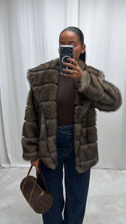 Manteau en Fausse Fourrure Vegan MissChadou