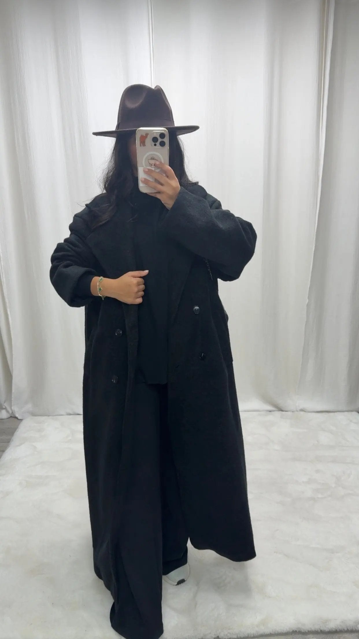 Manteau long oversize en laine mélangée Josa MissChadou