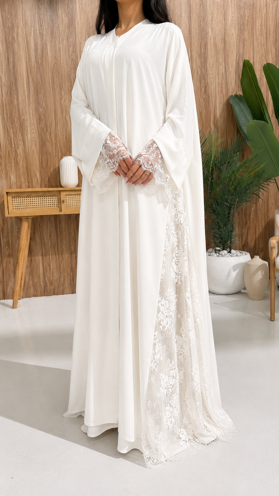 Kimono Lulwa Blanc – Nidah Coréen Premium