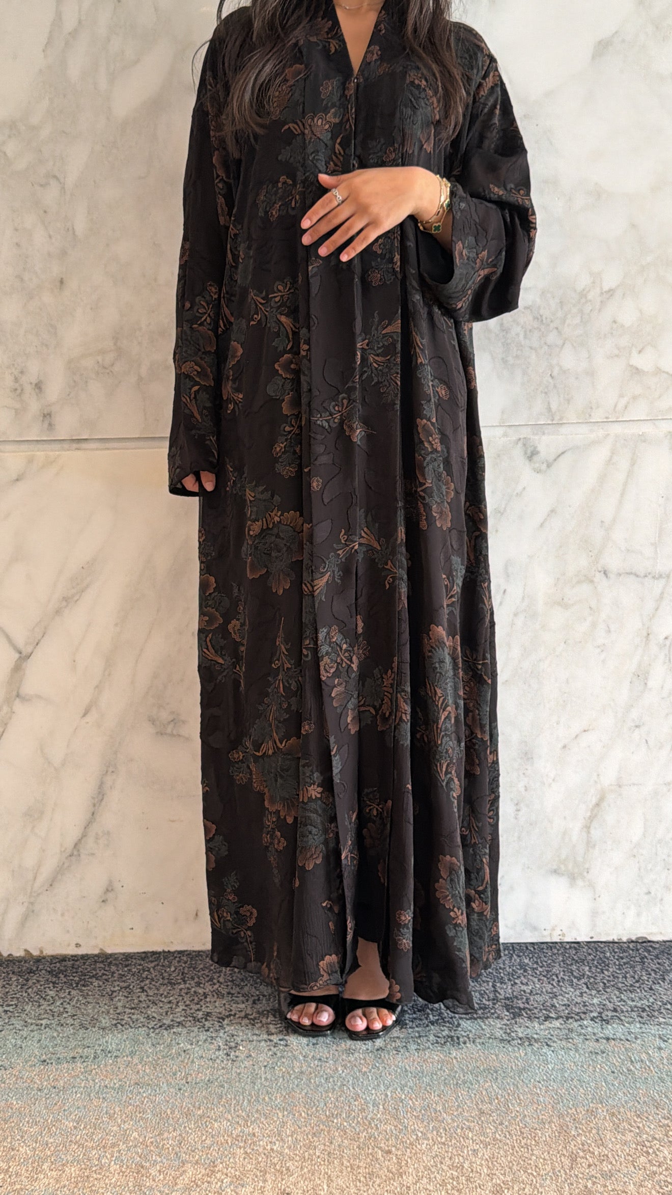 Abaya Dubai Collection Prestige Medinilla Transparente