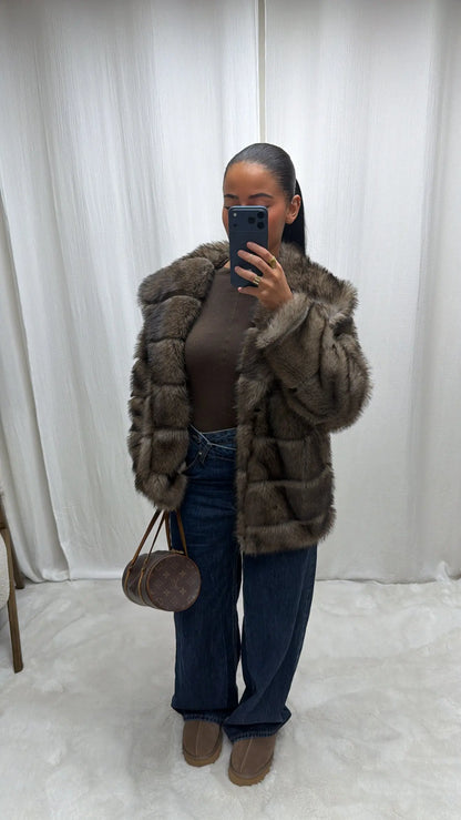 Manteau en Fausse Fourrure Vegan MissChadou