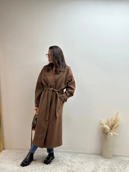 Manteau Oversize Jinna Marron