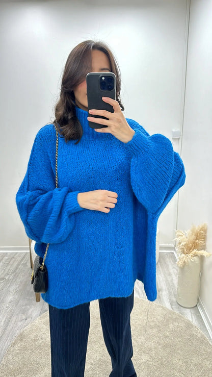 Pull Col Roulé Laine Oversize Aline MissChadou