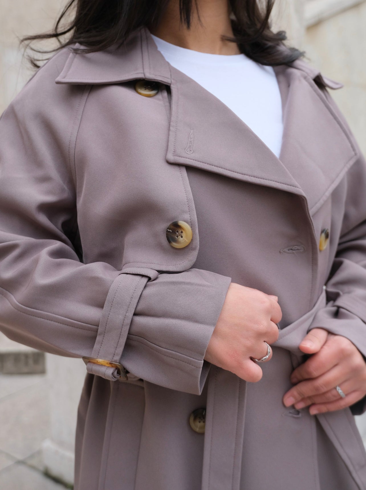 Trench Oversize Fluide Julia Taupe