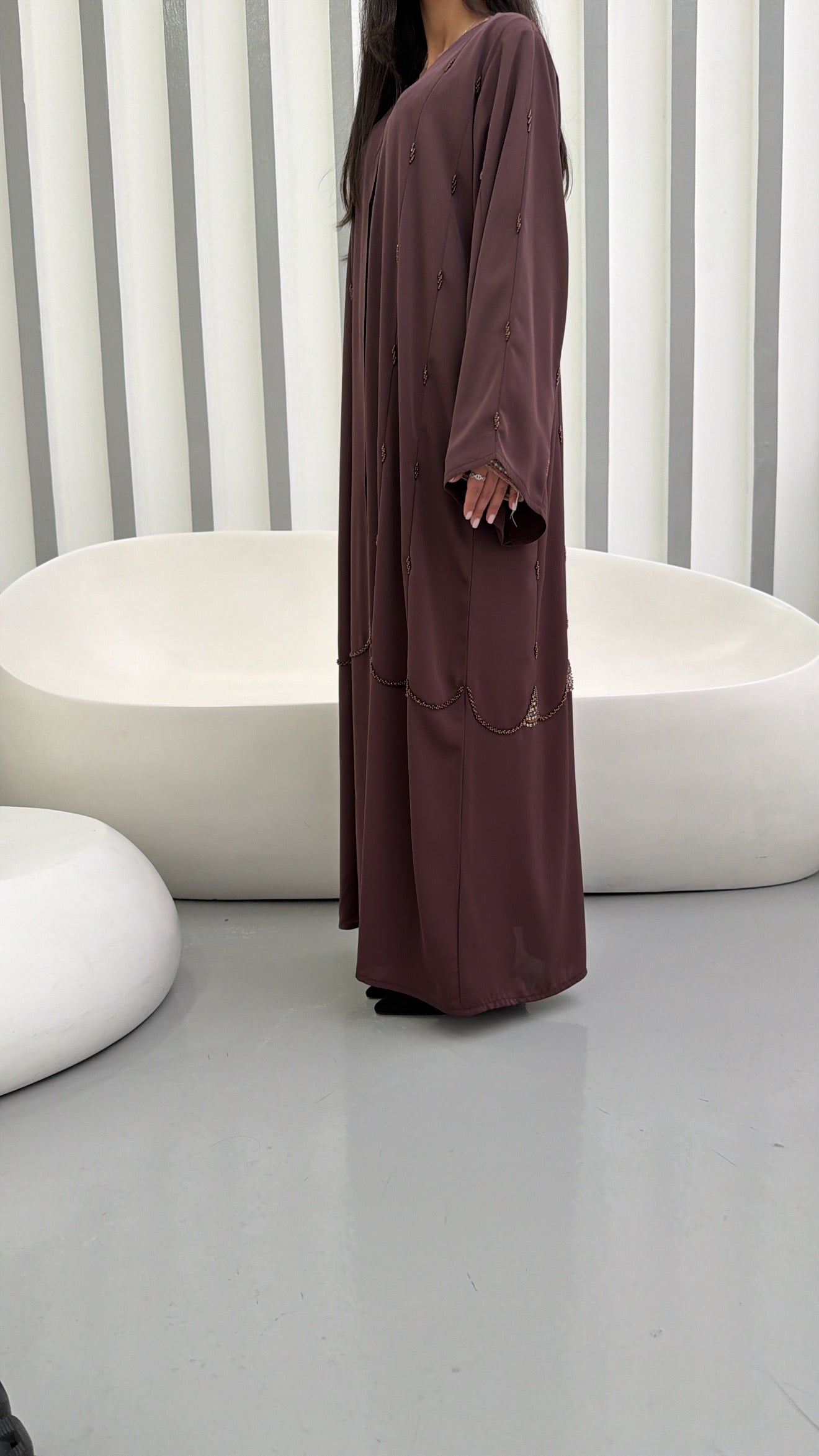 Abaya Dubai Al Jafiliya Marron