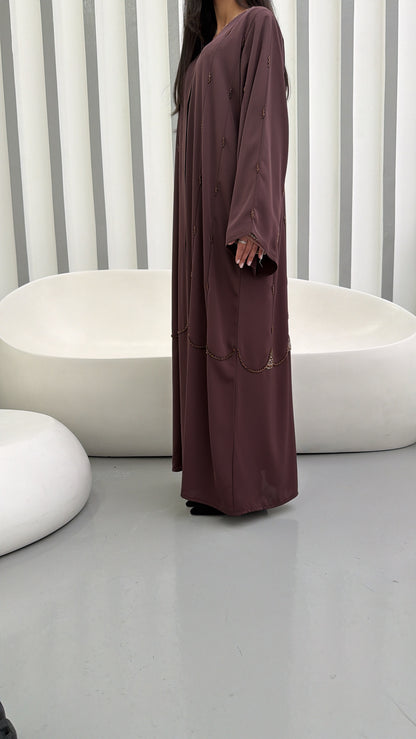 Abaya Dubai Al Jafiliya Marron
