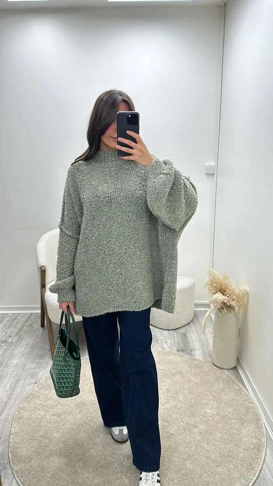 Pull Laine Oversize Camilia MissChadou