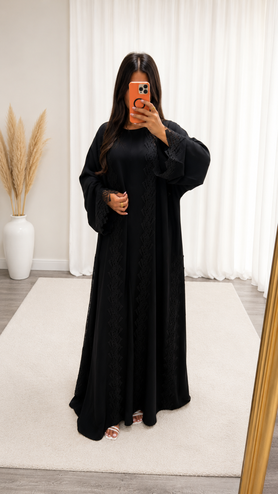Kimono Al Barsha 3 Pièces Black Nidah Coréen Premium