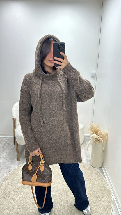 Pull à Capuche Laine Oversize Lala MissChadou