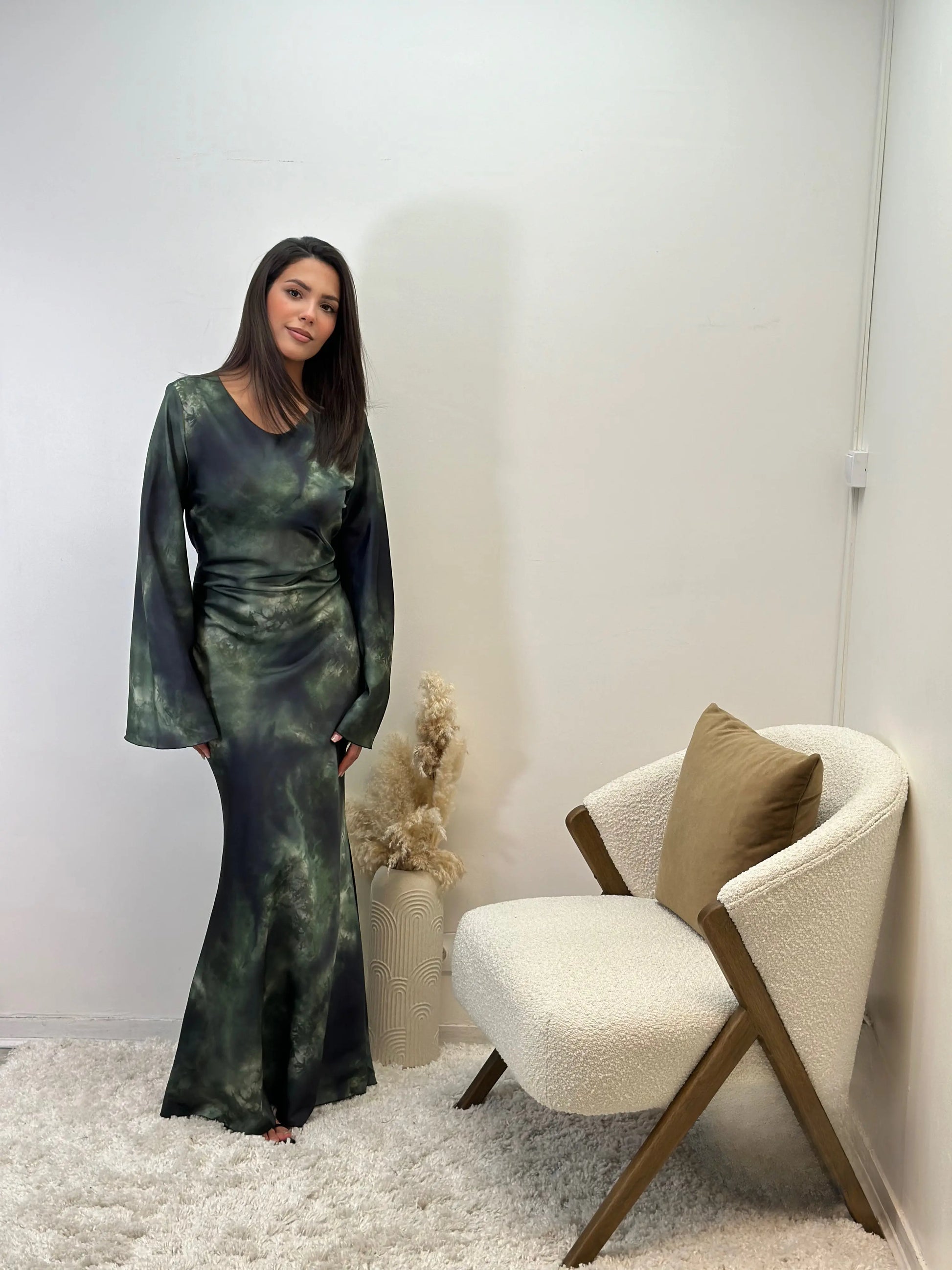 Robe en satin enaya Miss Chadou