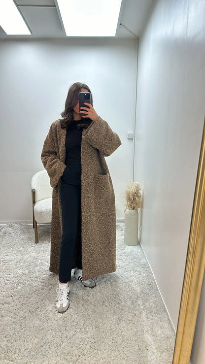 Manteau Oversize Marron Sara MissChadou