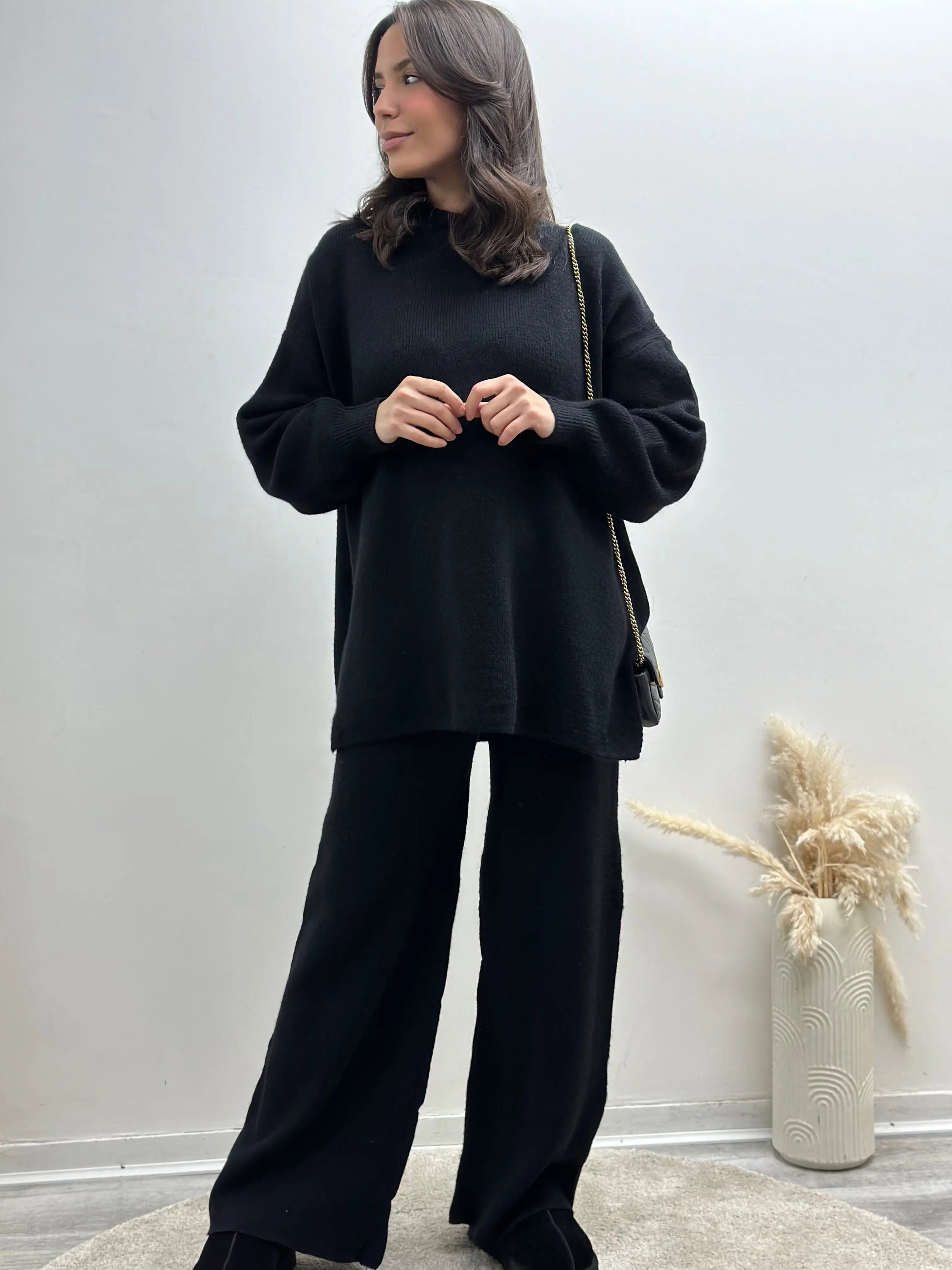 Ensemble Pull Pantalon Côtelé Laine Brendy Miss Chadou