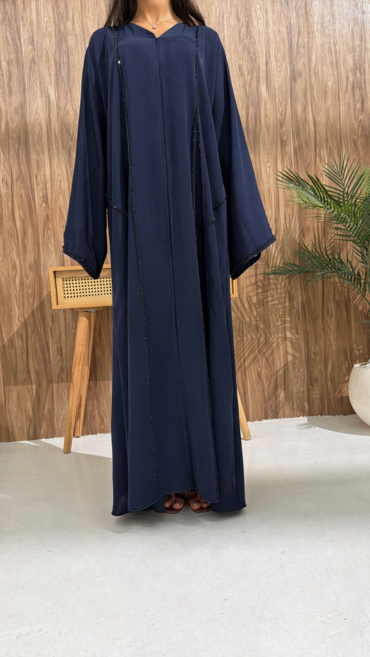 Abaya Dubai Nakheel Bleu Marine
