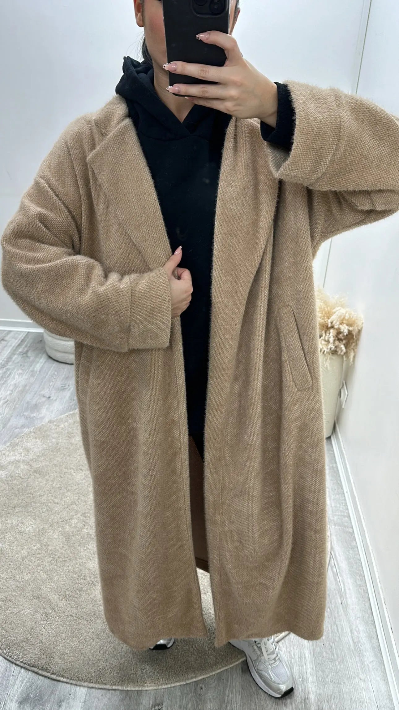 Manteau Long Oversize Camel MissChadou