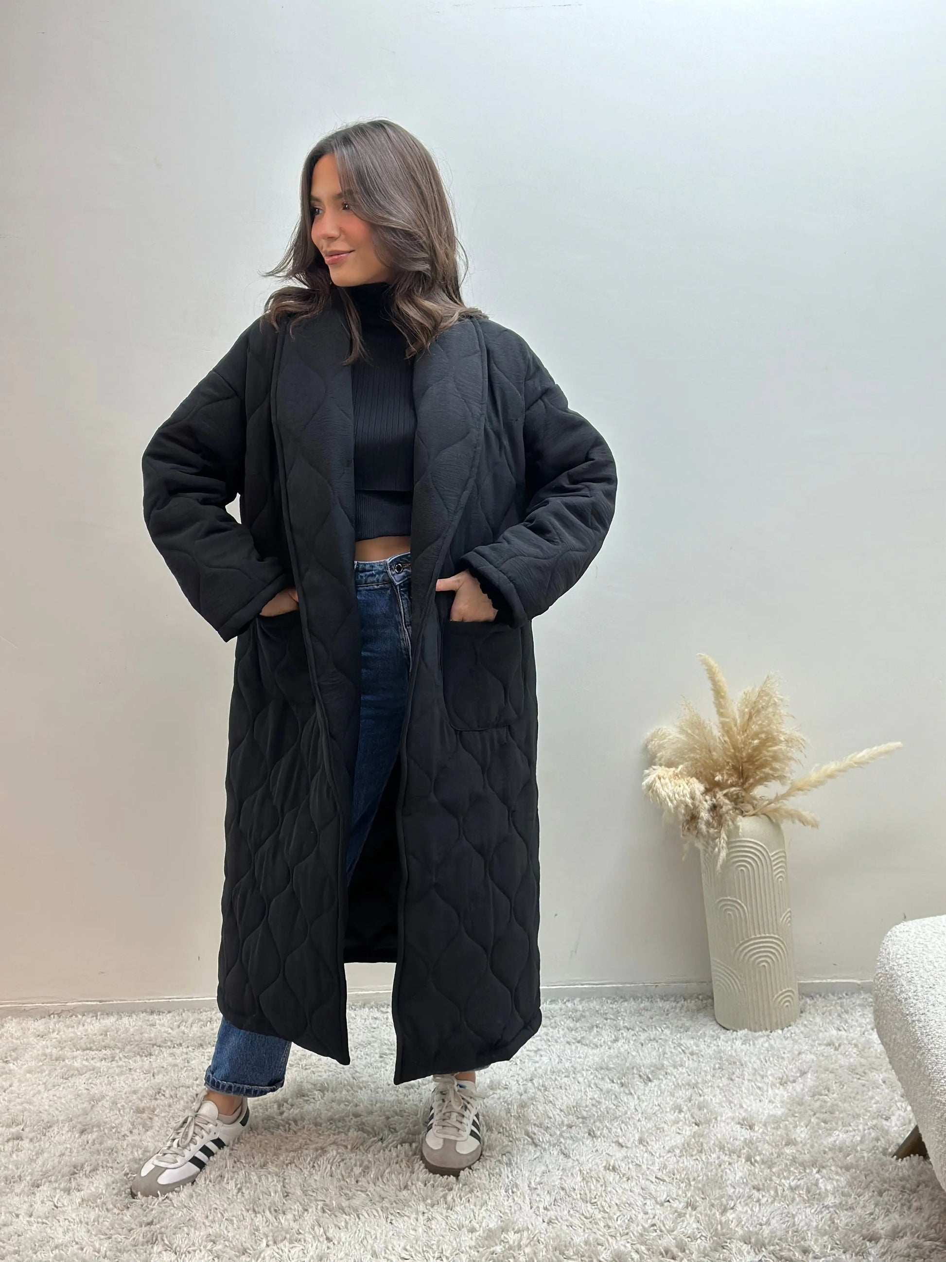 Manteau Long Oversize Matelassé Sira MissChadou