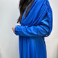 Robe de Soirée en Satin Inaya Bleu Roi