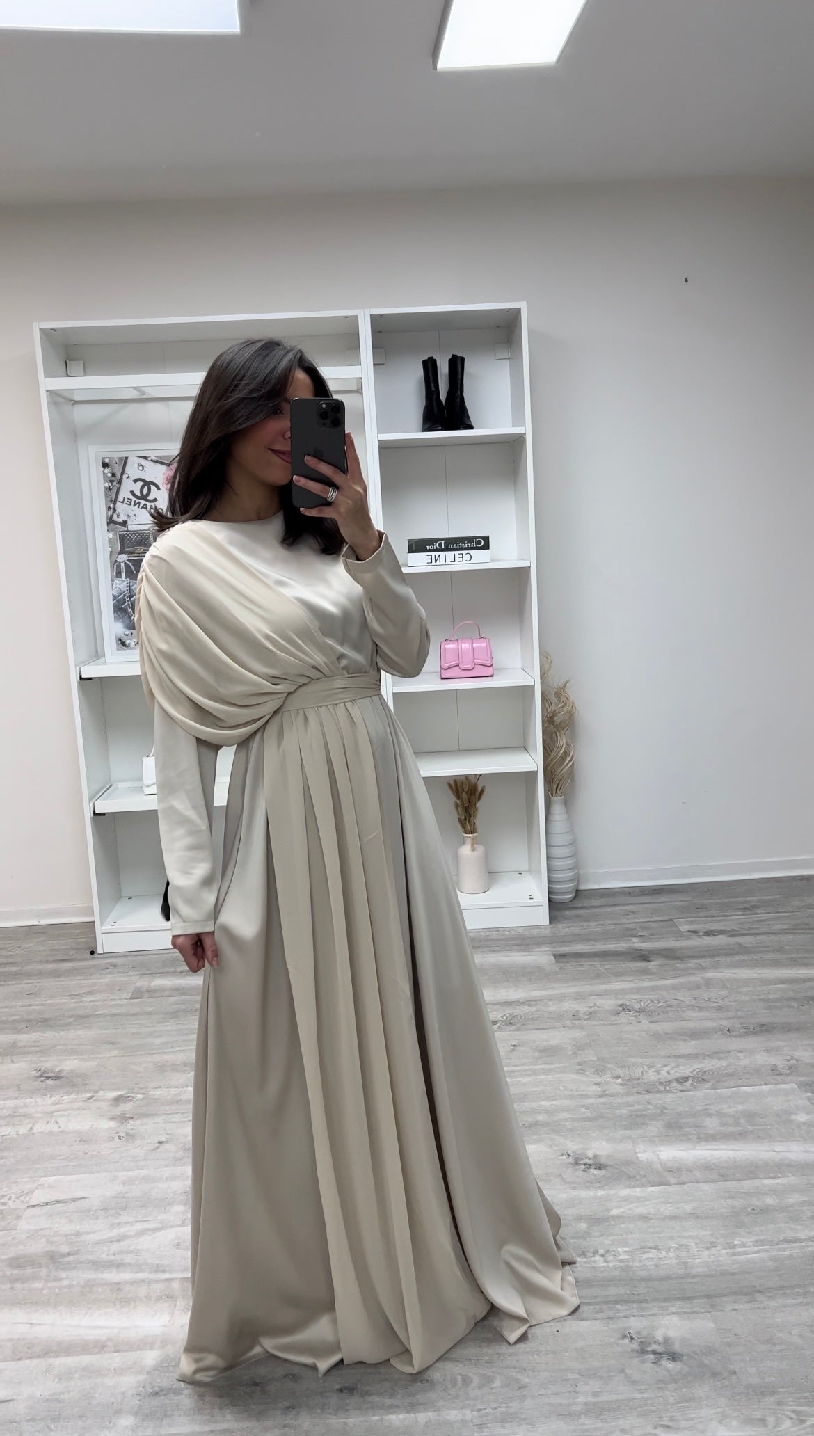 Robe 2025 soirée beige